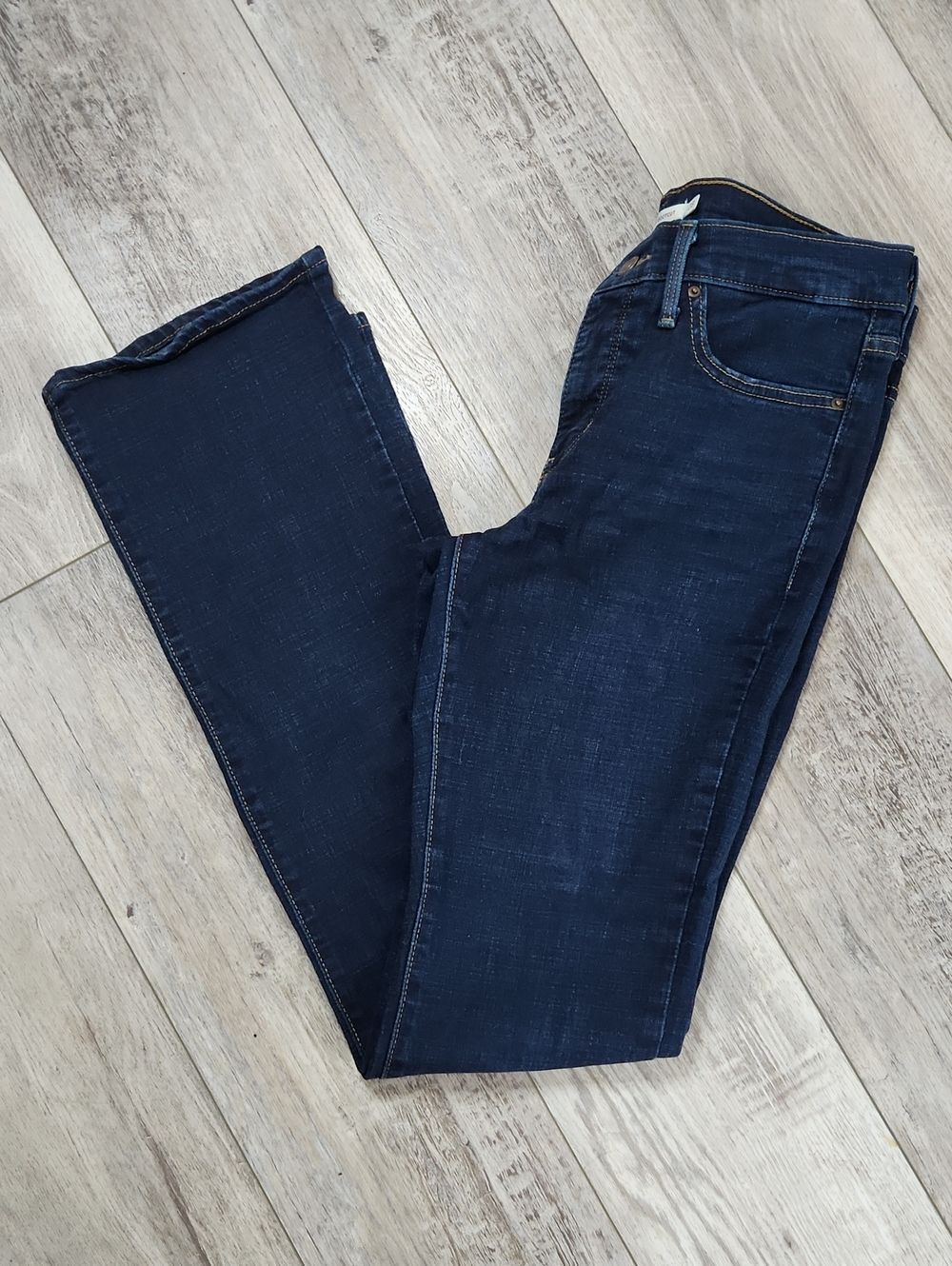 Levi's 315 Shaping Bootcut Dark Wash Straight Leg Jeans Long